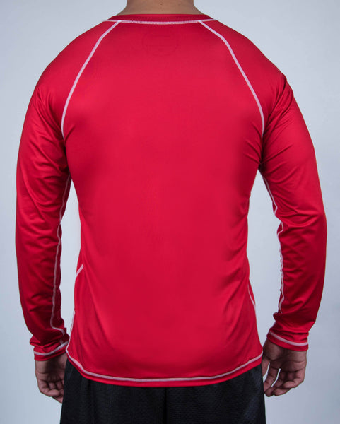 2- Pack Men's DarkLight Reversible Long Sleeve Jersey - Signature Red and Graphite Grey